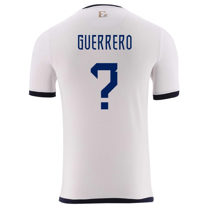 DanxenキッズエクアドルJohan Guerrero#0白アウェイシャツ24-26ジャージーユニフォーム