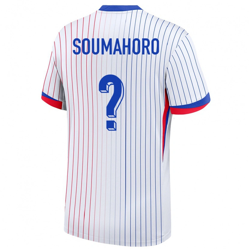 DanxenキッズフランスAboubaka Soumahoro#0白アウェイシャツ24-26ジャージーユニフォーム