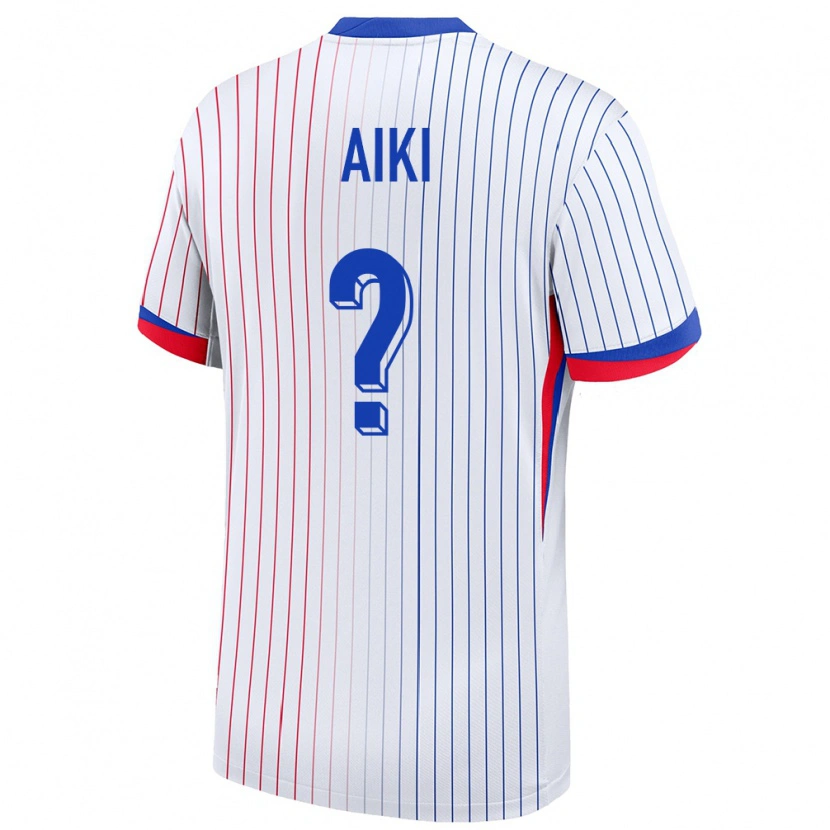 DanxenキッズフランスAyman Aiki#0白アウェイシャツ24-26ジャージーユニフォーム
