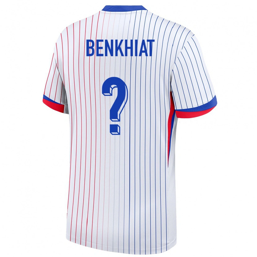 DanxenキッズフランスRamy Benkhiat#0白アウェイシャツ24-26ジャージーユニフォーム