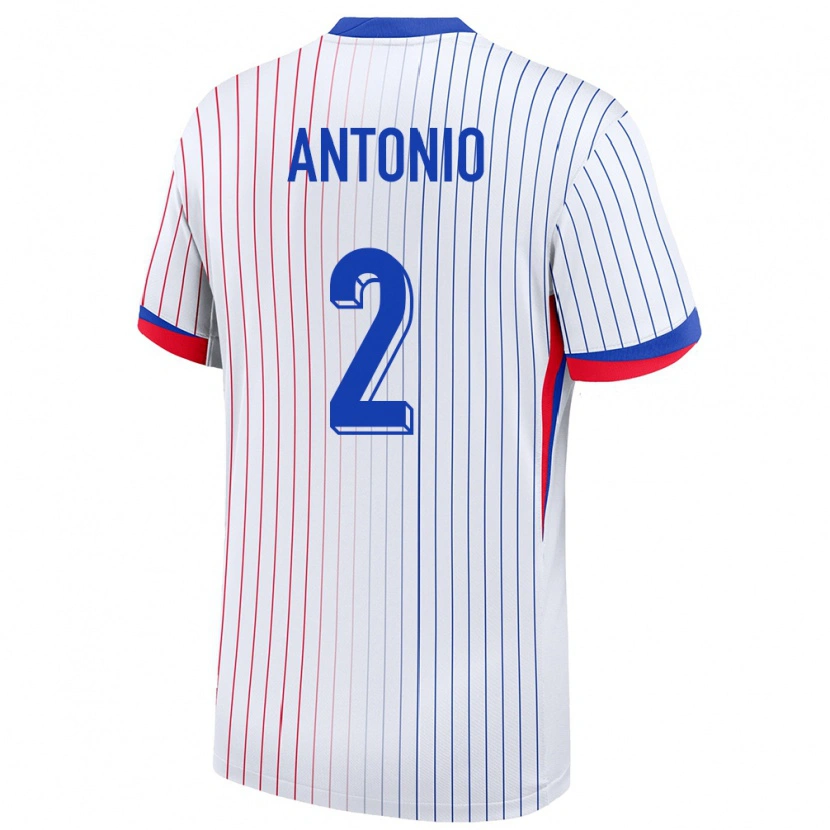 Danxenキッズフランスキリアン・アントニオ#2白アウェイシャツ24-26ジャージーユニフォーム