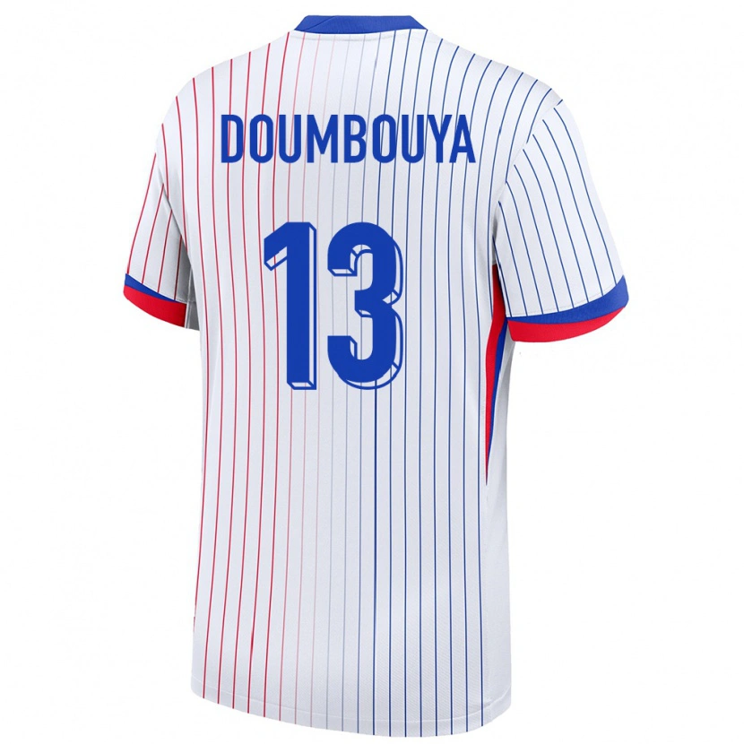 Danxenキッズフランスアミドゥ・ドゥンブヤ#13白アウェイシャツ24-26ジャージーユニフォーム