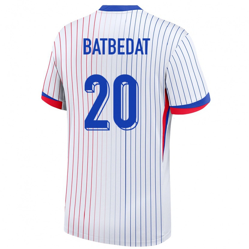 DanxenキッズフランスLucas Batbedat#20白アウェイシャツ24-26ジャージーユニフォーム