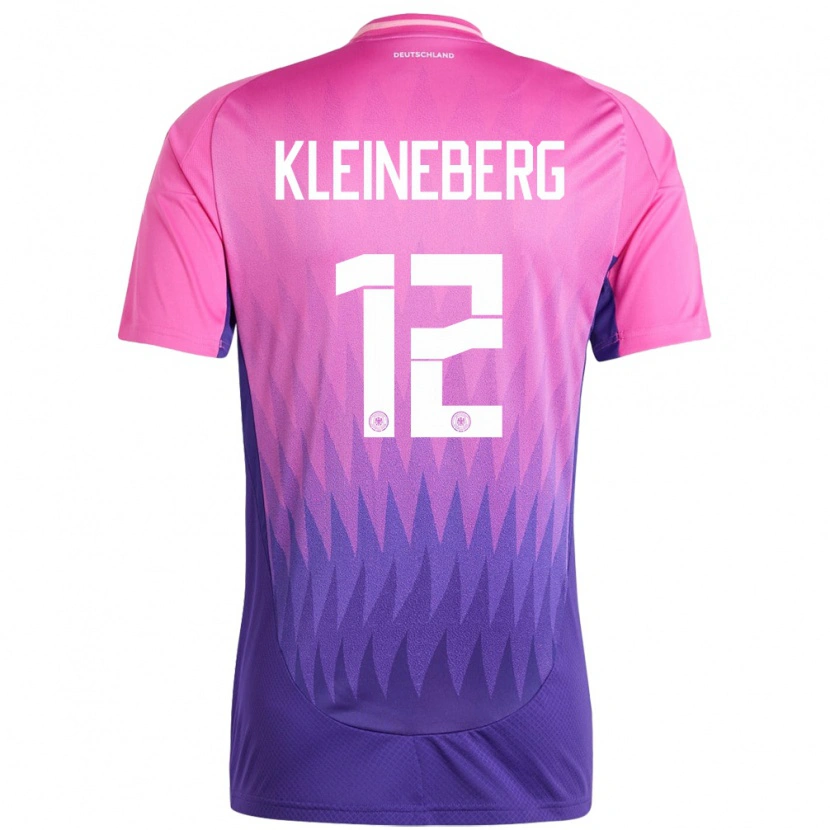 DanxenキッズドイツPhilip Kleineberg#12ピンクパープルアウェイシャツ24-26ジャージーユニフォーム