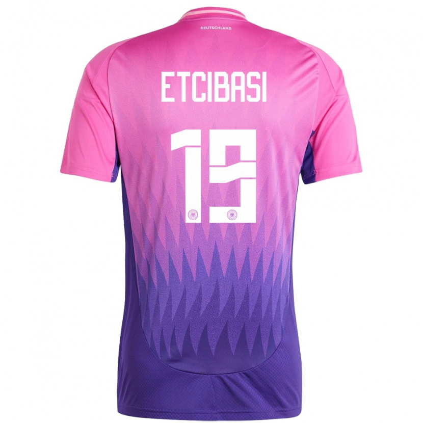 DanxenキッズドイツTaycan Etcibasi#19ピンクパープルアウェイシャツ24-26ジャージーユニフォーム
