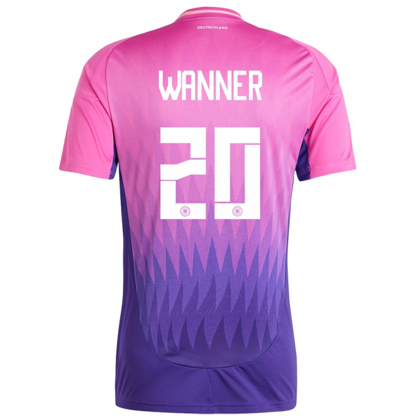 Danxenキッズドイツパウル・ヴァナー#20ピンクパープルアウェイシャツ24-26ジャージーユニフォーム