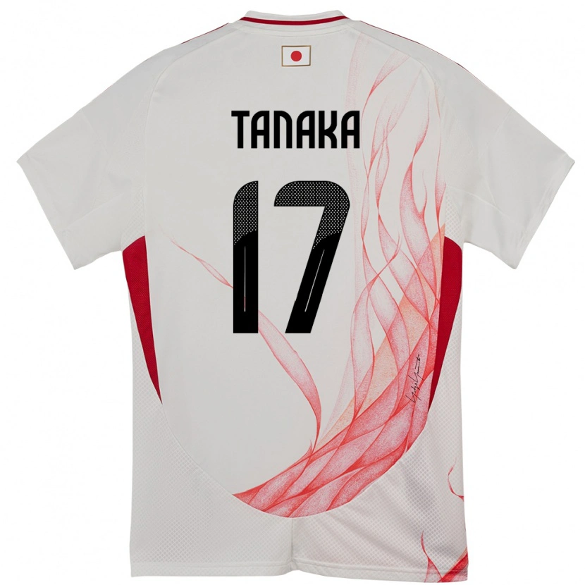 Danxenキッズ日本田中碧#17ホワイトアウェイシャツ24-26ジャージーユニフォーム