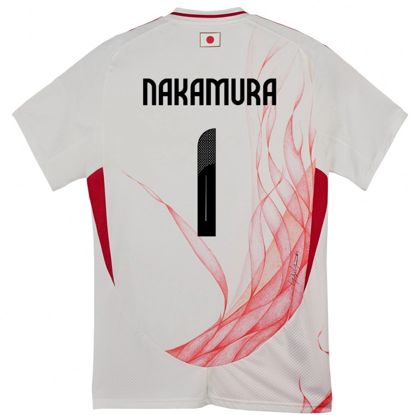 Danxenキッズ日本中村圭佑#1ホワイトアウェイシャツ24-26ジャージーユニフォーム