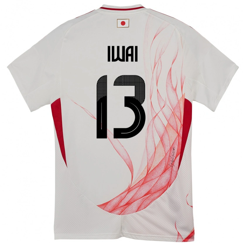 Danxenキッズ日本Yuta Iwai#13ホワイトアウェイシャツ24-26ジャージーユニフォーム