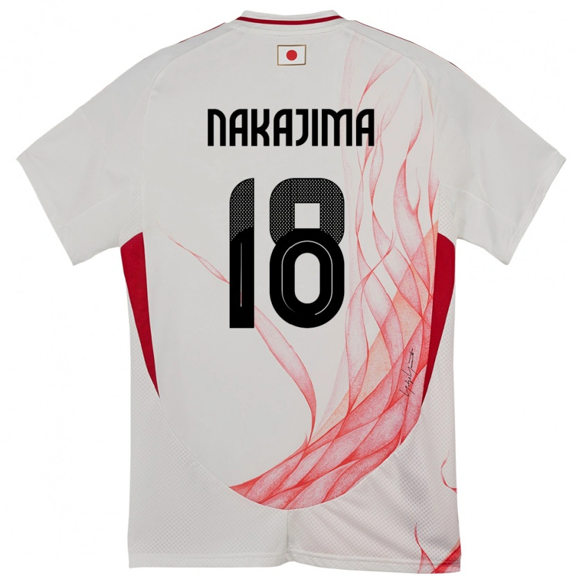 Danxenキッズ日本中島洋太朗#18ホワイトアウェイシャツ24-26ジャージーユニフォーム