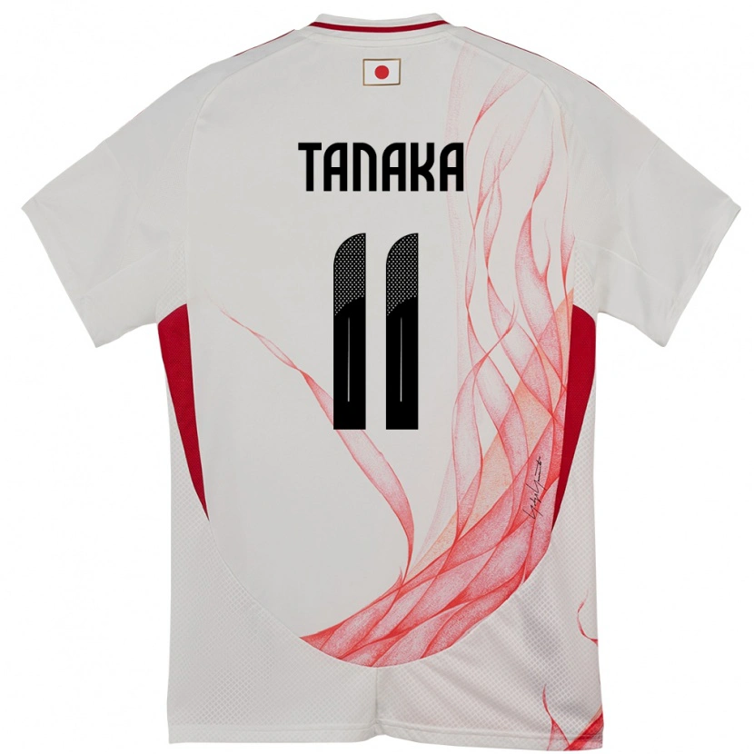 Danxenキッズ日本田中美南#11ホワイトアウェイシャツ24-26ジャージーユニフォーム