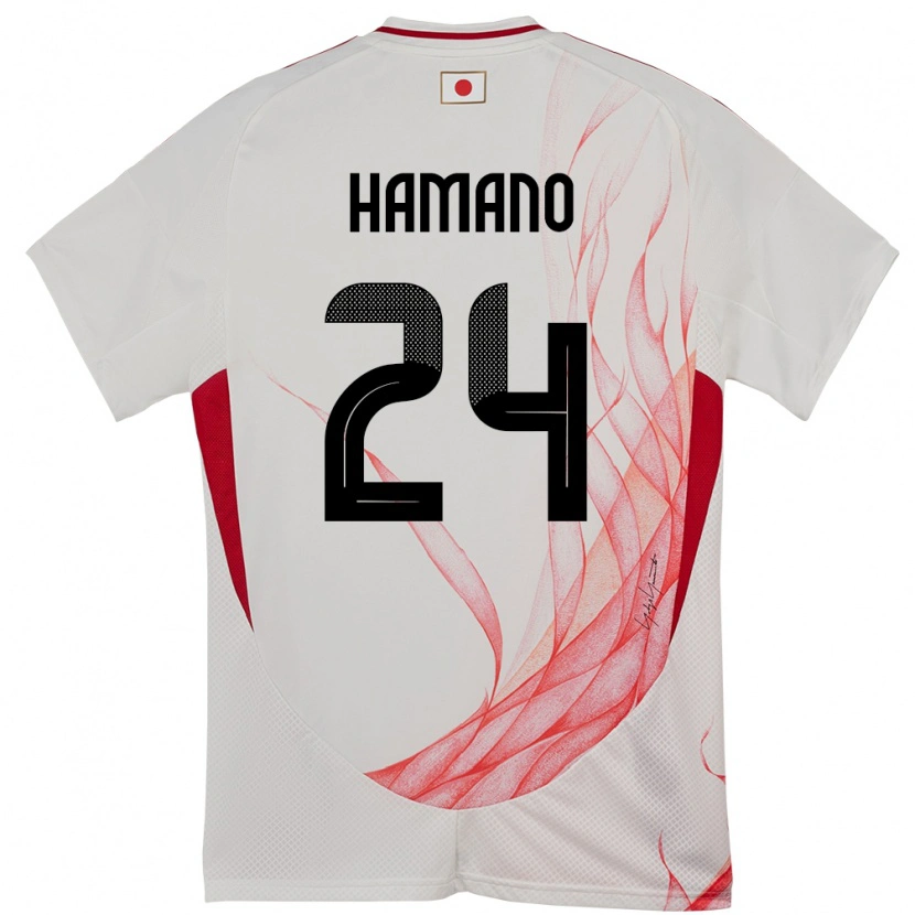 Danxenキッズ日本浜野まいか#24ホワイトアウェイシャツ24-26ジャージーユニフォーム
