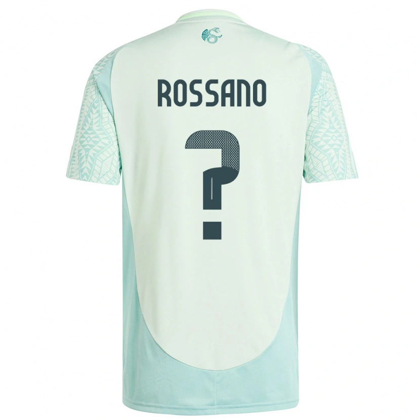 DanxenキッズメキシコFranco Rossano#0リネングリーンアウェイシャツ24-26ジャージーユニフォーム