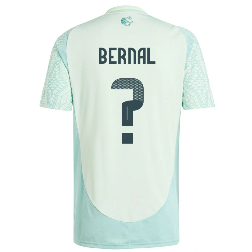 DanxenキッズメキシコDavid Bernal#0リネングリーンアウェイシャツ24-26ジャージーユニフォーム