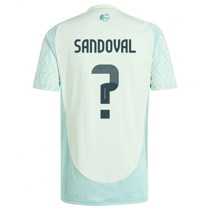 DanxenキッズメキシコAxel Sandoval#0リネングリーンアウェイシャツ24-26ジャージーユニフォーム