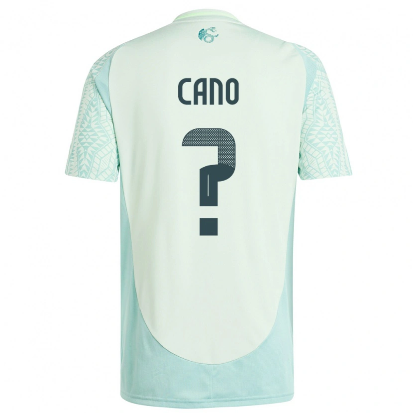 DanxenキッズメキシコIker Cano#0リネングリーンアウェイシャツ24-26ジャージーユニフォーム