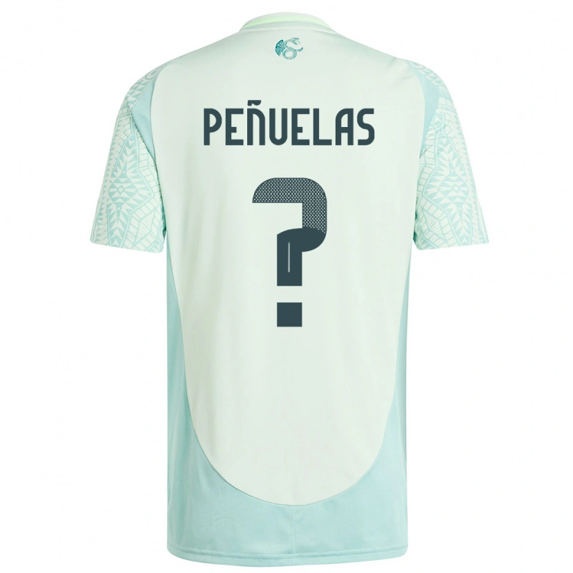 DanxenキッズメキシコMaximo Peñuelas#0リネングリーンアウェイシャツ24-26ジャージーユニフォーム
