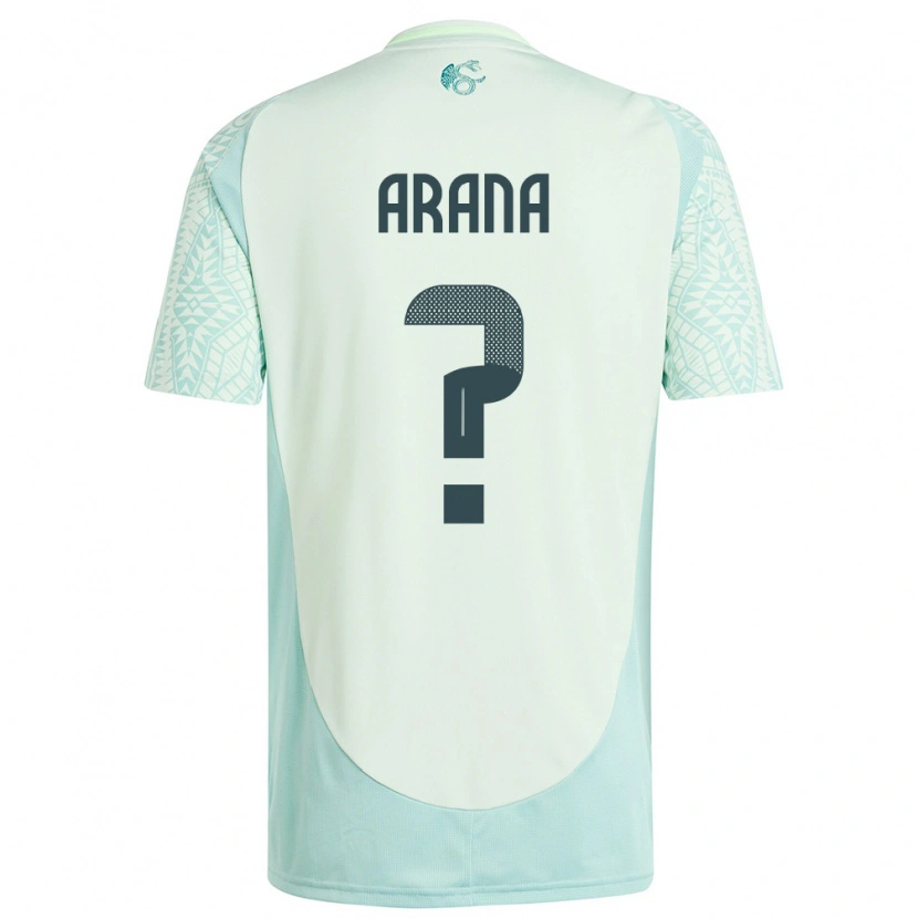 DanxenキッズメキシコMatthew Arana#0リネングリーンアウェイシャツ24-26ジャージーユニフォーム