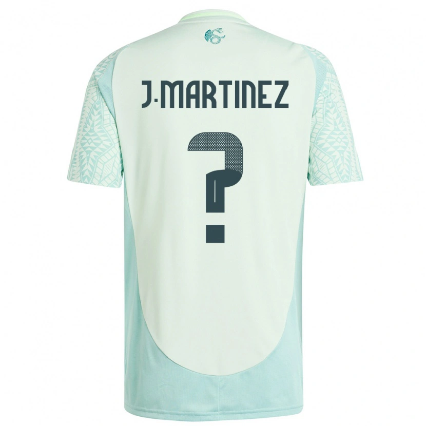 DanxenキッズメキシコJuan Martínez#0リネングリーンアウェイシャツ24-26ジャージーユニフォーム