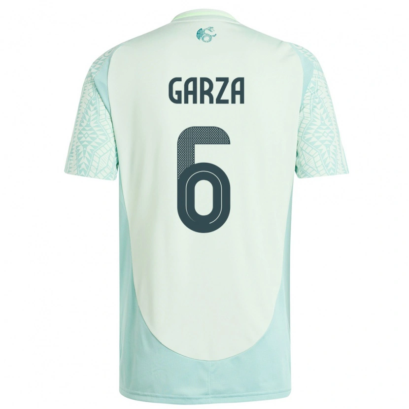 DanxenキッズメキシコCésar Garza#6リネングリーンアウェイシャツ24-26ジャージーユニフォーム
