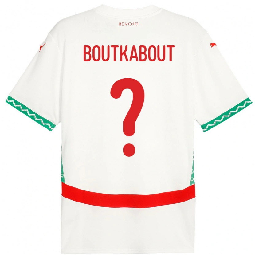 DanxenキッズモロッコAmir Boutkabout#0ホワイトアウェイシャツ24-26ジャージーユニフォーム
