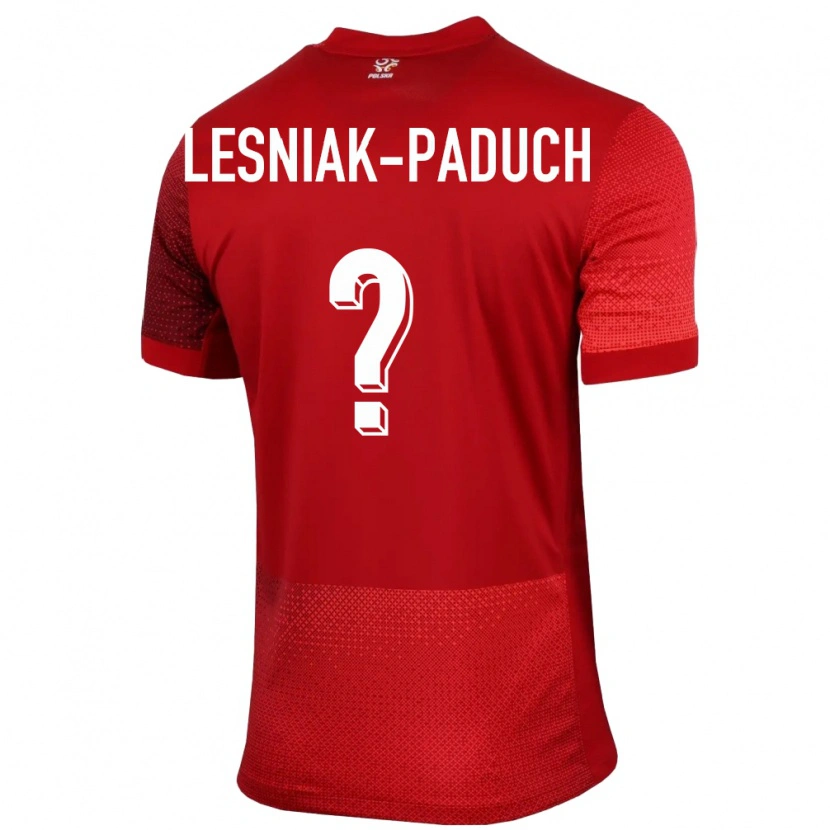 DanxenキッズポーランドNikodem Lesniak-Paduch#0赤アウェイシャツ24-26ジャージーユニフォーム