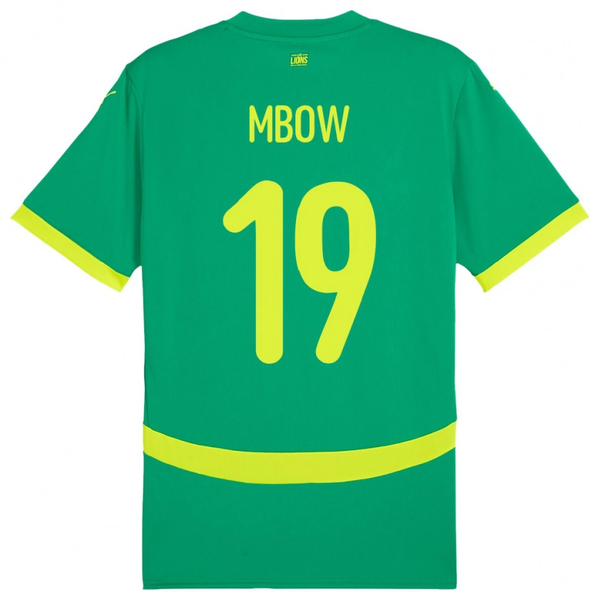 DanxenキッズセネガルMapenda Mbow#19グリーンアウェイシャツ24-26ジャージーユニフォーム