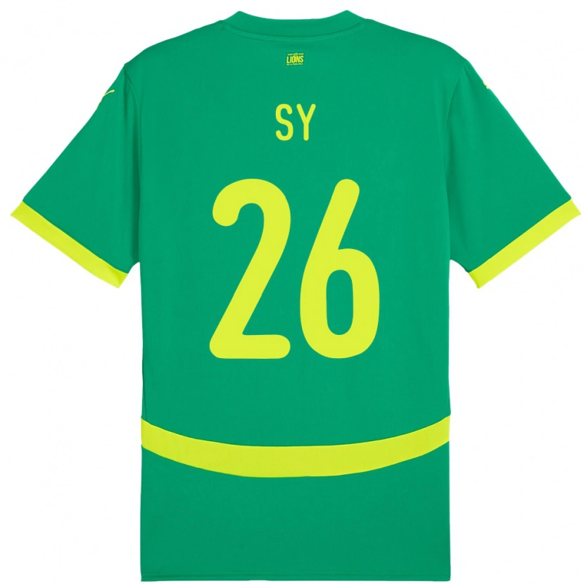 Danxenキッズセネガルアストゥ・シー#26グリーンアウェイシャツ24-26ジャージーユニフォーム