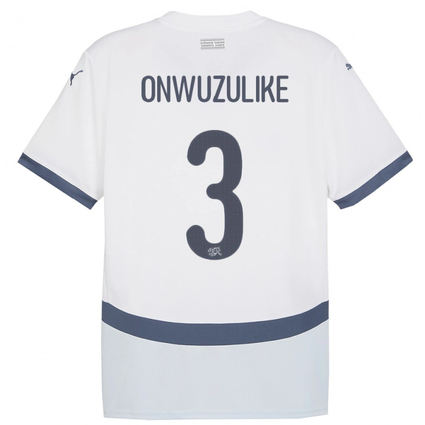 DanxenキッズスイスIfeanyichukwu Onwuzulike#3白アウェイシャツ24-26ジャージーユニフォーム