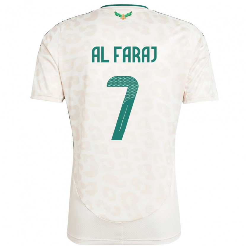Danxenキッズサウジアラビアサルマーン・アル＝ファラジュ#7ホワイトアウェイシャツ24-26ジャージーユニフォーム