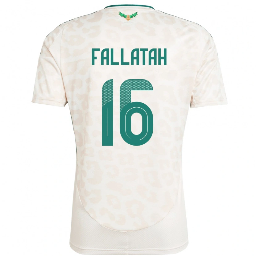 Danxenキッズサウジアラビアアイマン・ファッラータ#16ホワイトアウェイシャツ24-26ジャージーユニフォーム