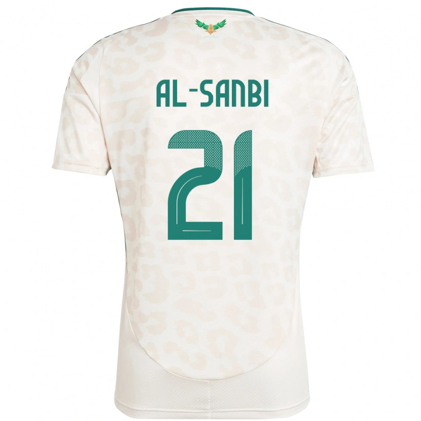 Danxenキッズサウジアラビアアブドゥルラフマン・アル・サンビ#21ホワイトアウェイシャツ24-26ジャージーユニフォーム
