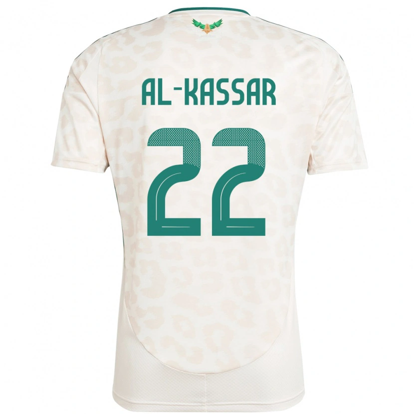 Danxenキッズサウジアラビアアハメド・アル＝カサール#22ホワイトアウェイシャツ24-26ジャージーユニフォーム