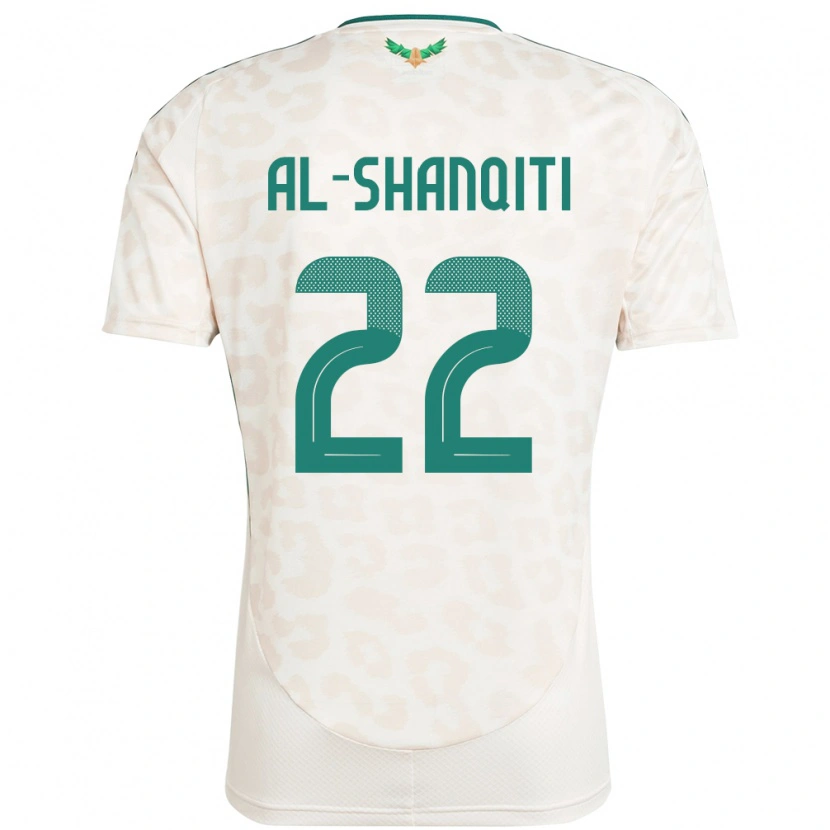 DanxenキッズサウジアラビアHamed Al-Shanqiti#22ホワイトアウェイシャツ24-26ジャージーユニフォーム