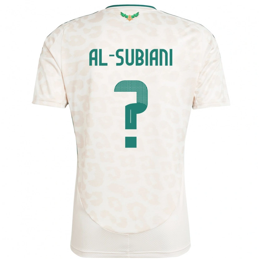 DanxenキッズサウジアラビアFaisal Al-Subiani#0ホワイトアウェイシャツ24-26ジャージーユニフォーム