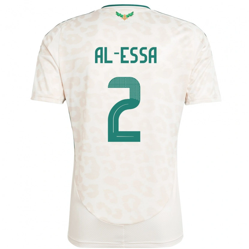 DanxenキッズサウジアラビアSultan Al-Essa#2ホワイトアウェイシャツ24-26ジャージーユニフォーム