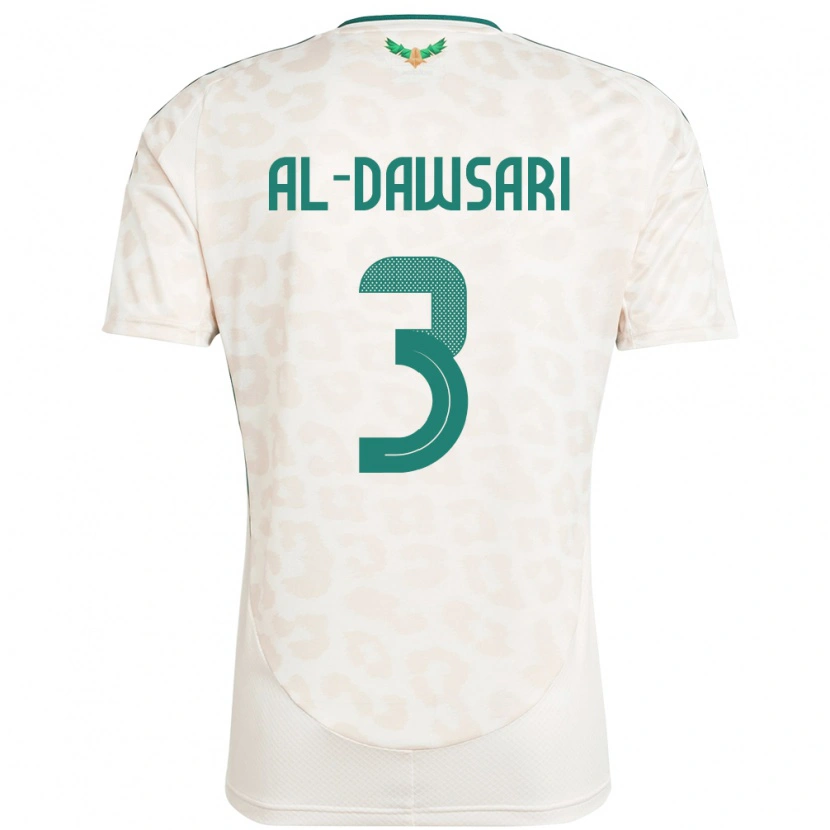 Danxenキッズサウジアラビアサーレム・アッ＝ドーサリー#3ホワイトアウェイシャツ24-26ジャージーユニフォーム