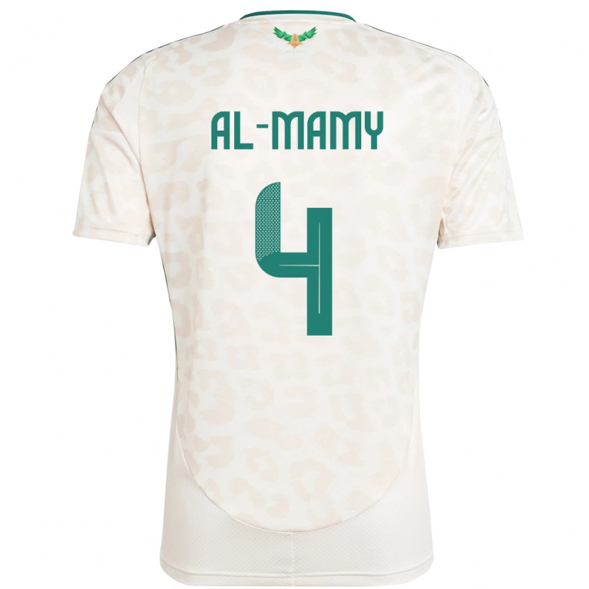 DanxenキッズサウジアラビアAbdulrahman Al-Mamy#4ホワイトアウェイシャツ24-26ジャージーユニフォーム