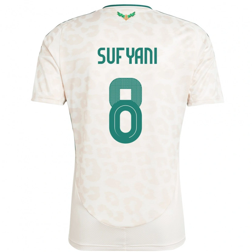 DanxenキッズサウジアラビアAbdulrahman Sufyani#8ホワイトアウェイシャツ24-26ジャージーユニフォーム
