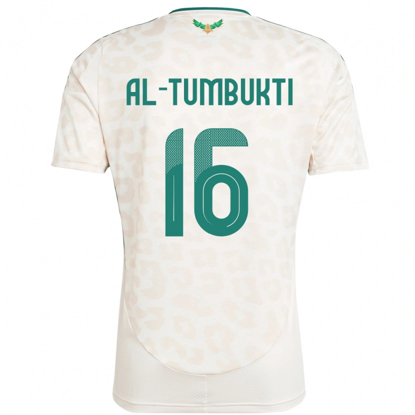 DanxenキッズサウジアラビアSaud Al-Tumbukti#16ホワイトアウェイシャツ24-26ジャージーユニフォーム