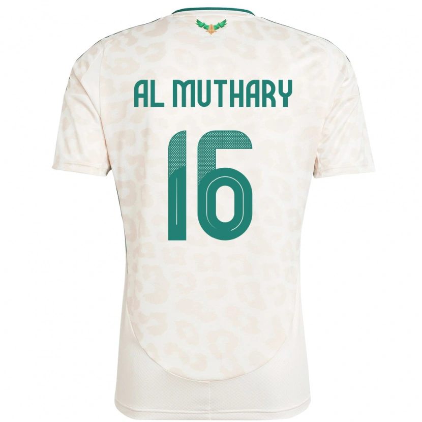 DanxenキッズサウジアラビアSaad Al-Muthary#16ホワイトアウェイシャツ24-26ジャージーユニフォーム