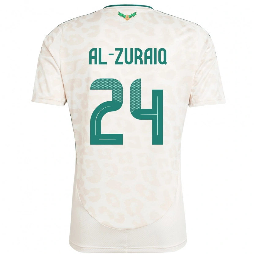 DanxenキッズサウジアラビアSaeed Ibrahim Al-Zuraiq#24ホワイトアウェイシャツ24-26ジャージーユニフォーム