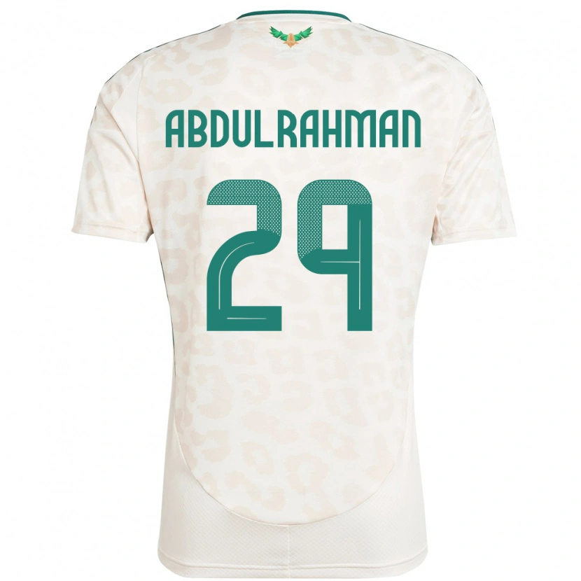 Danxenキッズサウジアラビアムハンマド・アブドゥッラフマーン#29ホワイトアウェイシャツ24-26ジャージーユニフォーム