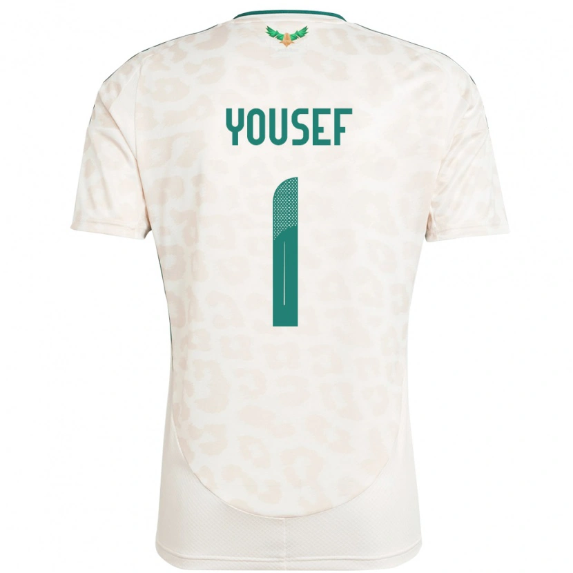DanxenキッズサウジアラビアHamed Yousef#1ホワイトアウェイシャツ24-26ジャージーユニフォーム