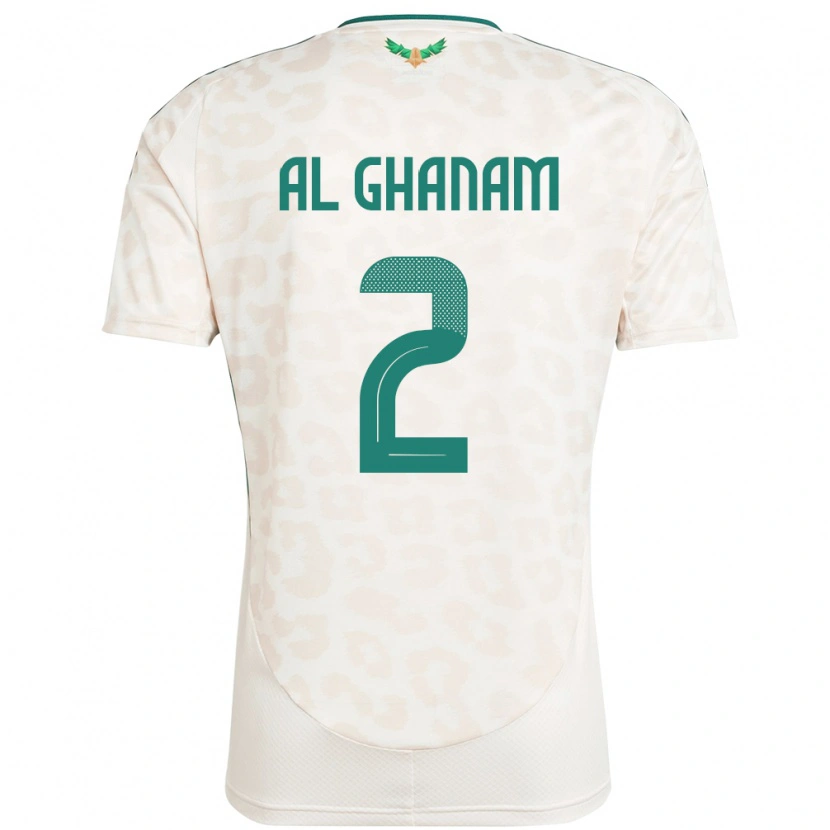 Danxenキッズサウジアラビアスルターン・アル＝ガナム#2ホワイトアウェイシャツ24-26ジャージーユニフォーム