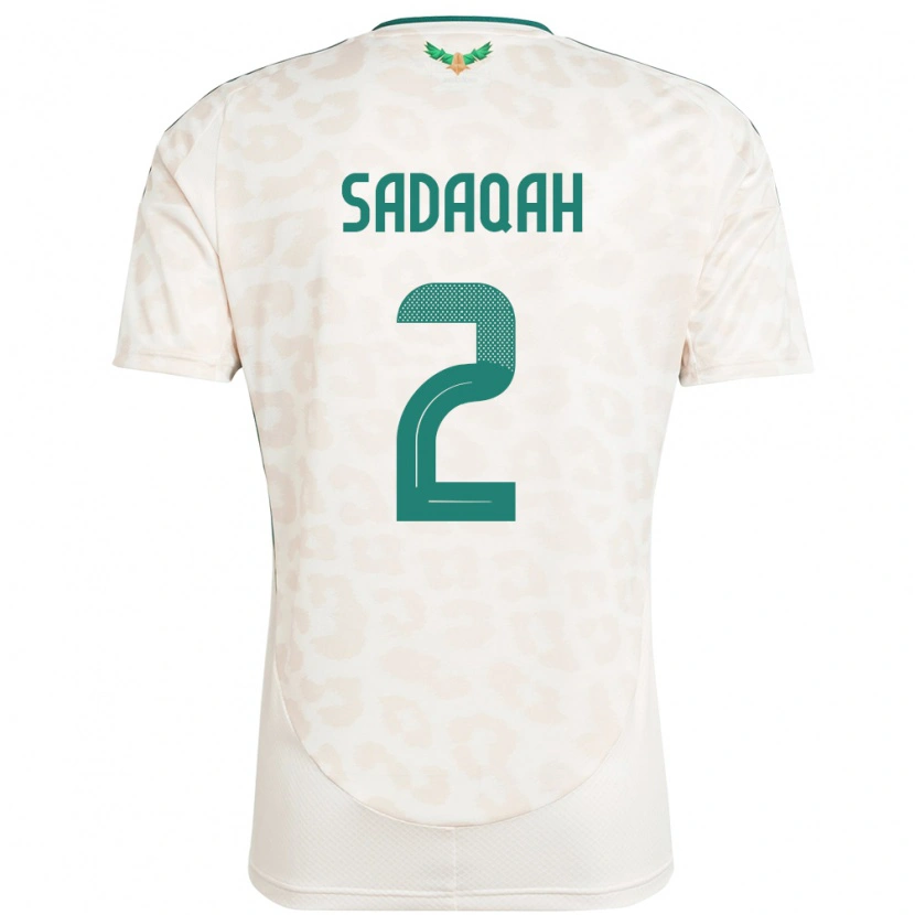 DanxenキッズサウジアラビアBayan Sadaqah#2ホワイトアウェイシャツ24-26ジャージーユニフォーム