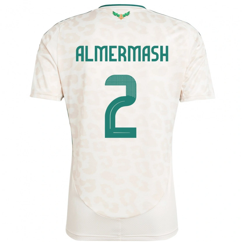 DanxenキッズサウジアラビアOama Almermash#2ホワイトアウェイシャツ24-26ジャージーユニフォーム