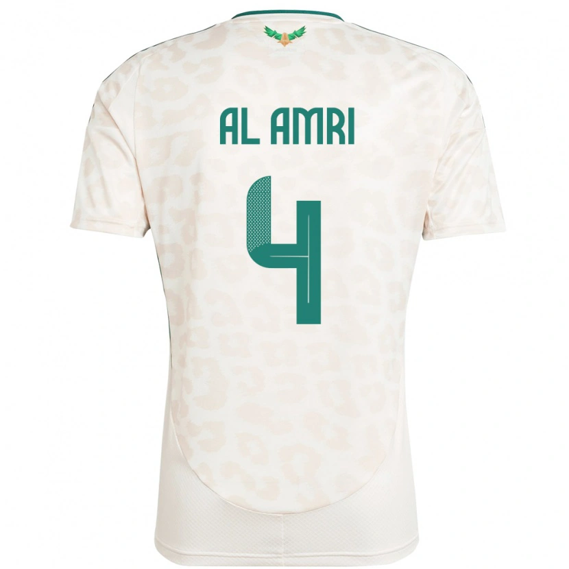 Danxenキッズサウジアラビアアブドゥレラー・アル＝アムリ#4ホワイトアウェイシャツ24-26ジャージーユニフォーム