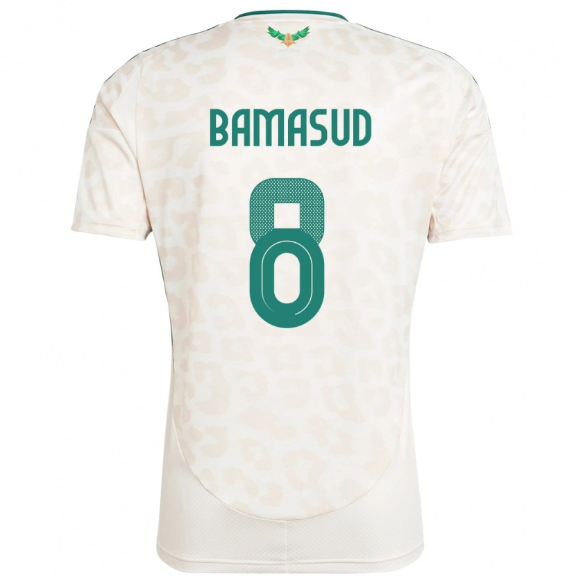 Danxenキッズサウジアラビアアハメド・バムサウード#8ホワイトアウェイシャツ24-26ジャージーユニフォーム