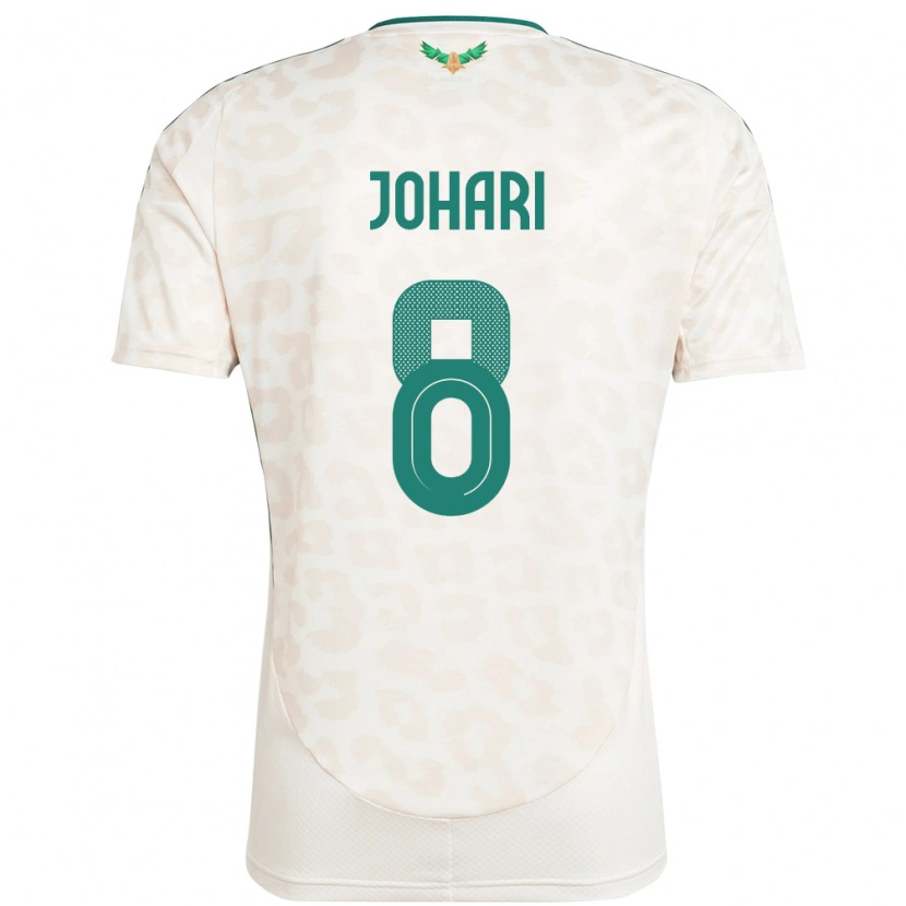 DanxenキッズサウジアラビアLayan Johari#8ホワイトアウェイシャツ24-26ジャージーユニフォーム